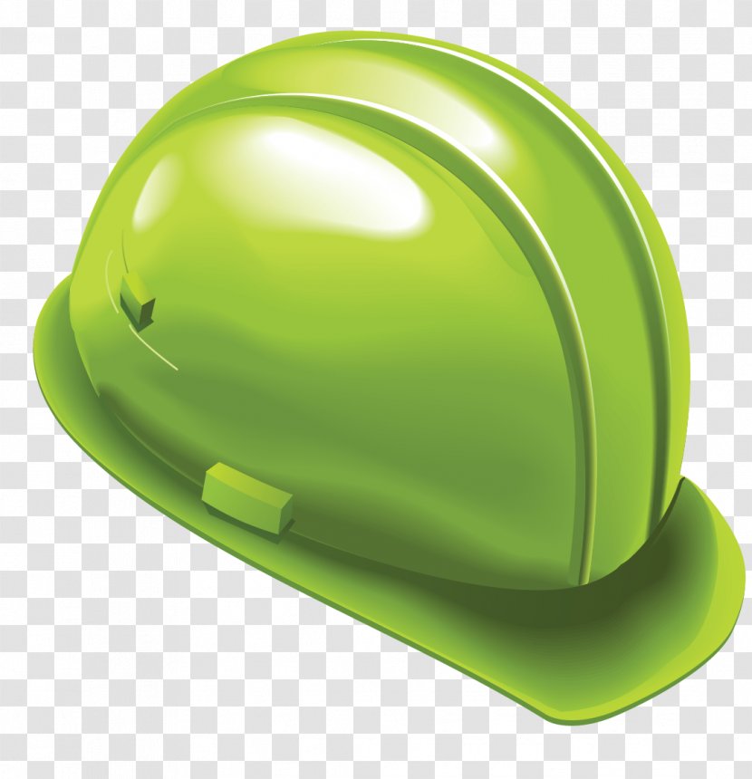 Helmet - Hard Hat - Green Helmets Transparent PNG