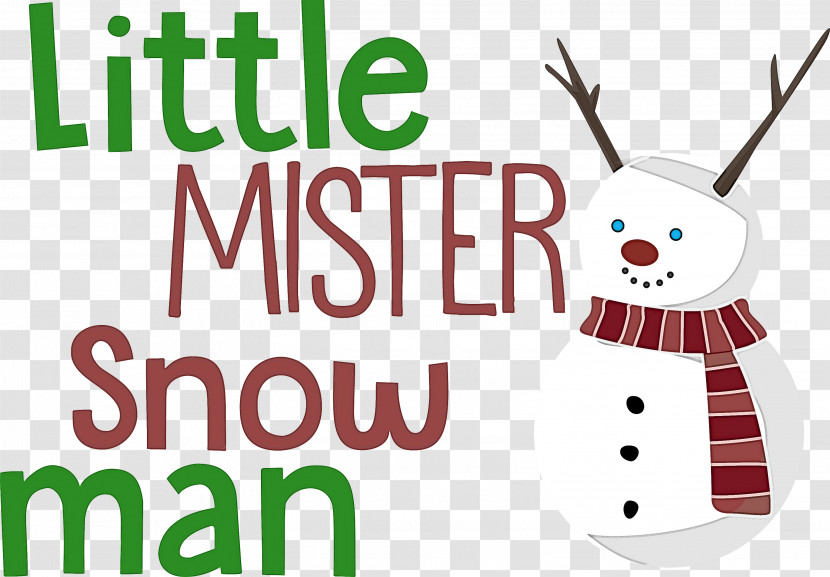 Little Mister Snow Man Transparent PNG