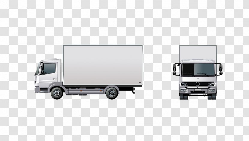 Truck Van Cargo Intermodal Container - Vehicle Transparent PNG