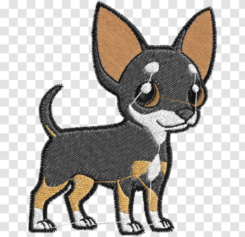 Chihuahua Puppy Miniature Pinscher Whiskers German - Embroidery Transparent PNG