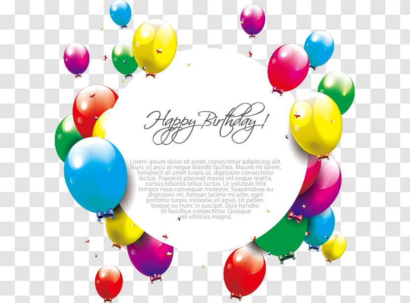 Balloon Birthday Free Content Clip Art - Text - Color Colorful Balloons Transparent PNG