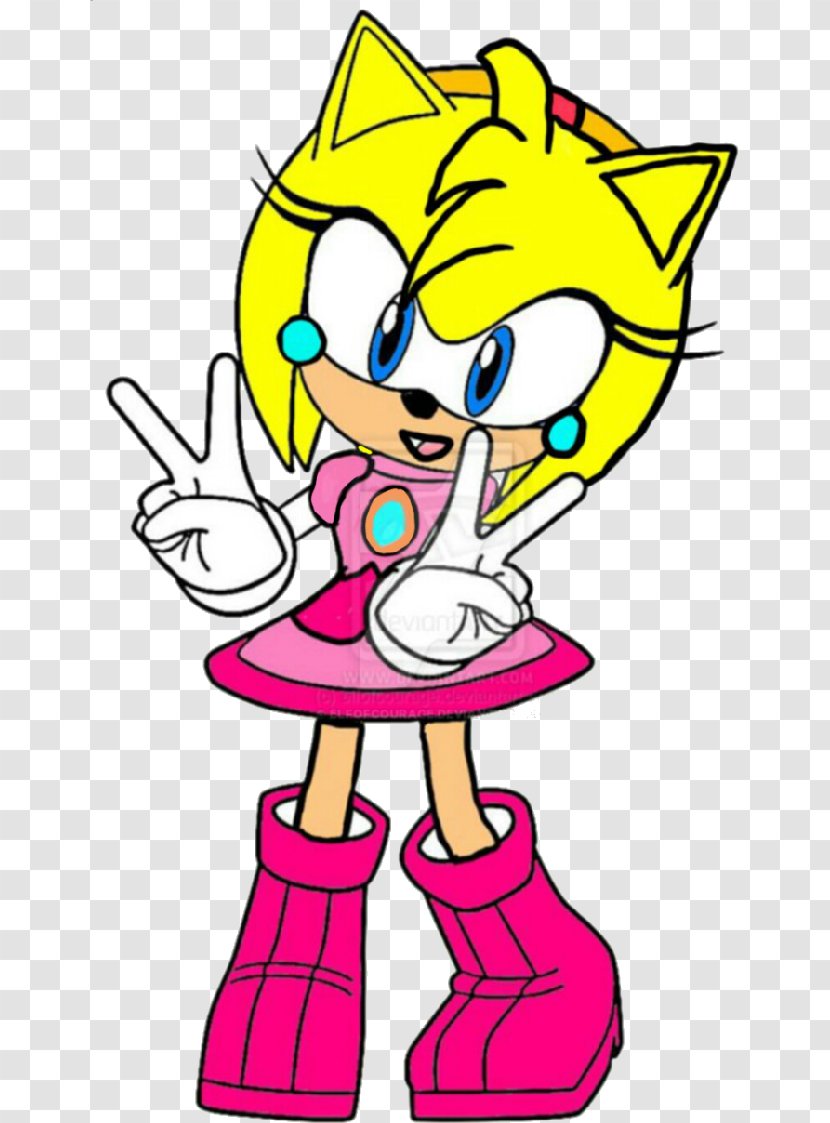 Amy Rose Princess Peach Sonic The Hedgehog Sega Waluigi - Heart Transparent PNG