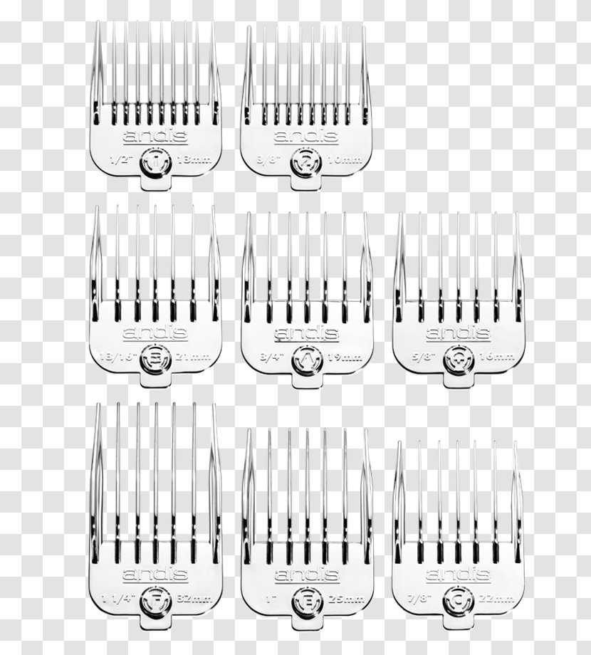 Comb Andis Brush Blade - Craft Magnets Transparent PNG