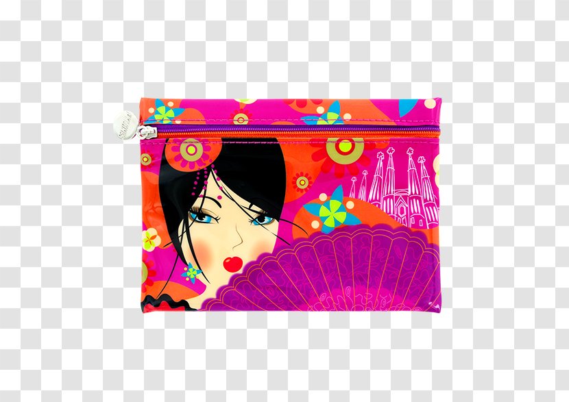 Flamenco Geisha Make-up Pen & Pencil Cases Textile - Makeup - Sublimação Transparent PNG