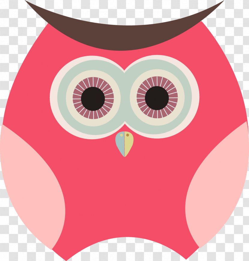 Owl Pink M Beak Clip Art - Bird Transparent PNG