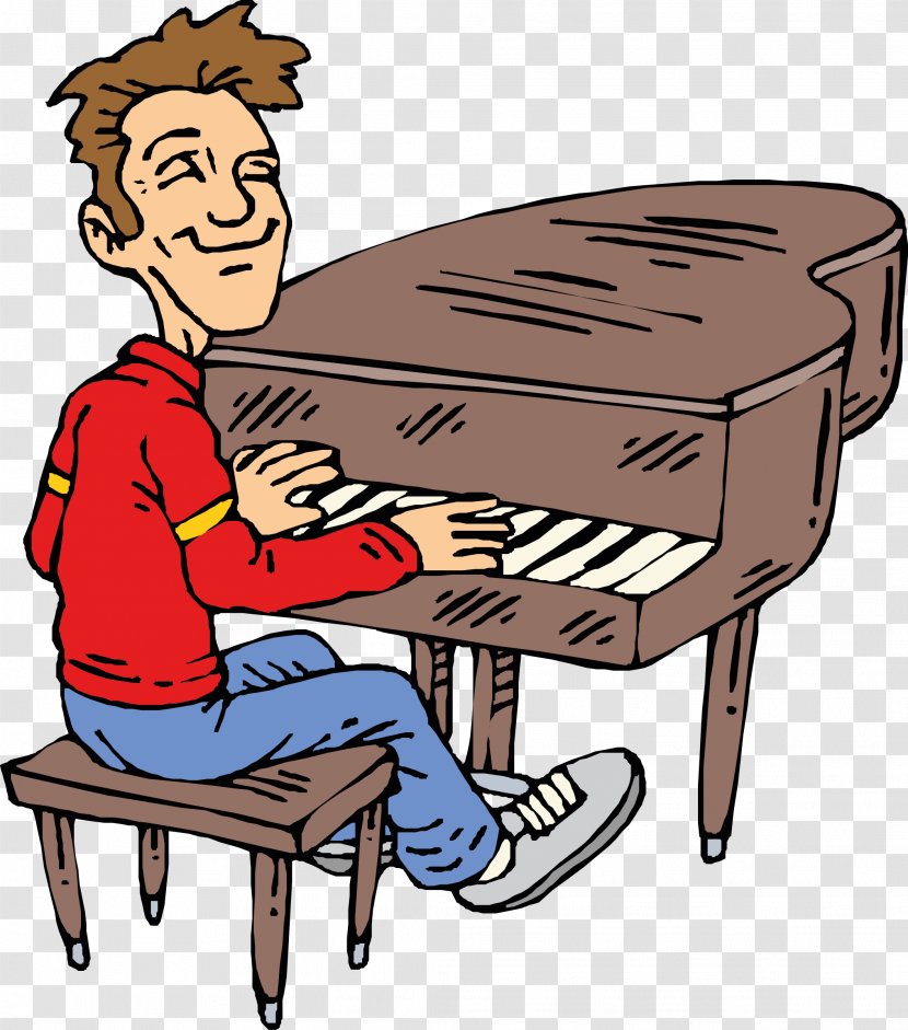 Player Piano Clip Art - Watercolor - Rock Clipart Transparent PNG