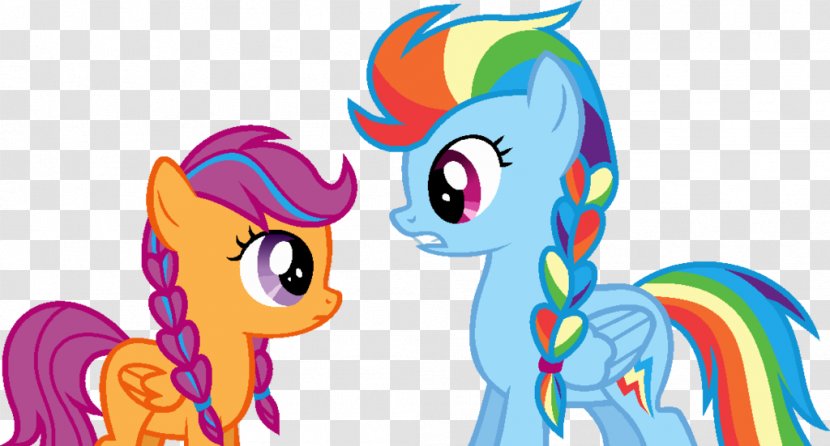 Rainbow Dash My Little Pony Scootaloo Hairstyle - Heart Transparent PNG