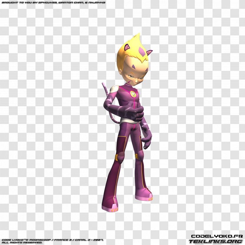 Action Fiction Figurine & Toy Figures Character Wallpaper - Purple - Saison 4 De Code Lyoko Transparent PNG