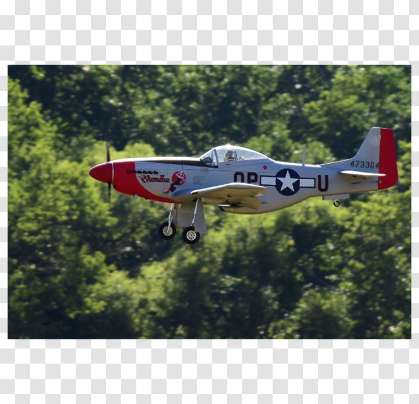 North American P-51 Mustang Airplane Aircraft Car Radio Control - Servomotor Transparent PNG