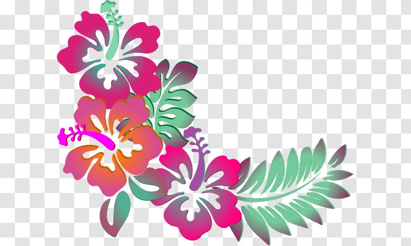 Cuisine Of Hawaii Luau Clip Art - Hawaiian - Flower Designs Transparent PNG