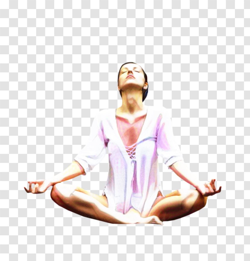 Yoga Cartoon - Kneeling Transparent PNG