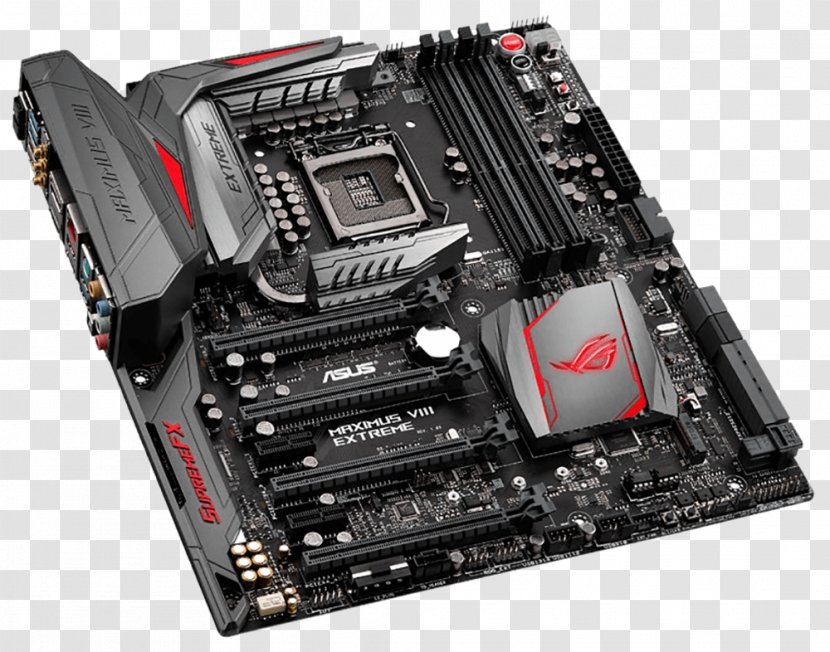 Z170 Premium Motherboard Z170-DELUXE ASUS Maximus VIII Extreme LGA 1151 Hero - Electronic Device Transparent PNG