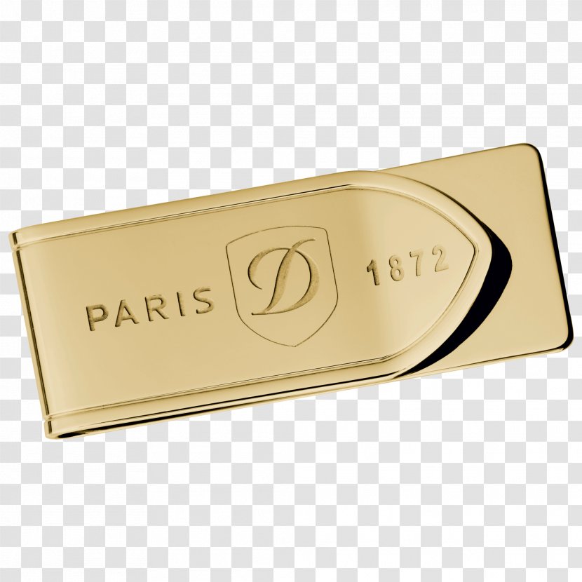 Yellow Gold PVD Money Clip Stainless Steel - Dupont Accessories Transparent PNG