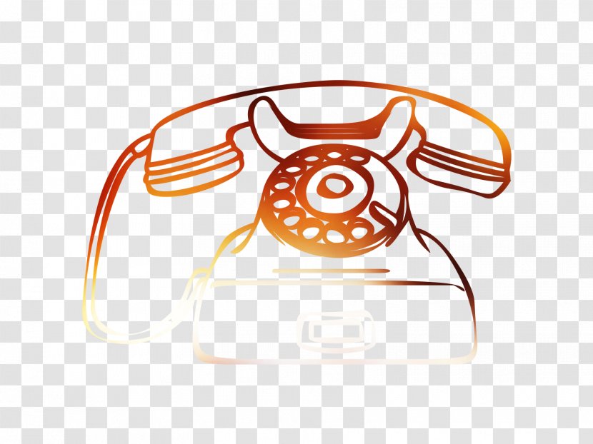 Font Logo Telephone Clothing Accessories Clip Art - Orange Transparent PNG