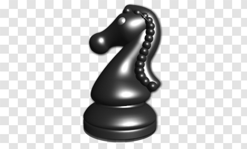 Chess Piece Knight Rook - Black And White - Son Horse Transparent PNG