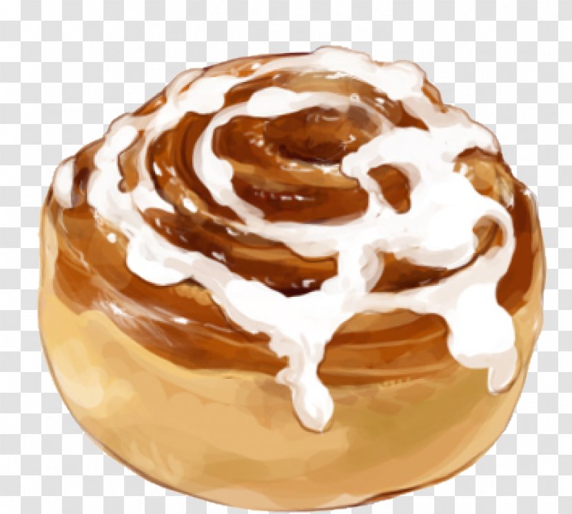 Coffee Cinnamon Roll Breakfast Streusel Cinnabon - Small Bread Transparent PNG