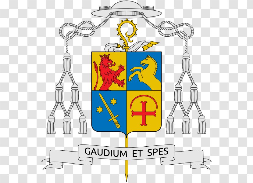Diocese Coat Of Arms Pontifical University Antonianum Ecclesiastical Heraldry - Yellow - Abbot Vector Transparent PNG