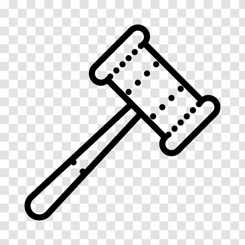 Gavel Clip Art - Black And White - Auction Icon Transparent PNG