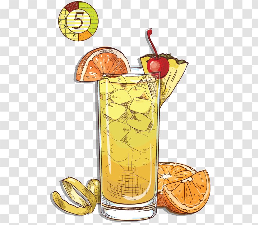 Cocktail Garnish Punch Grog Long Island Iced Tea - Tree - Eiffel Tower Element Transparent PNG