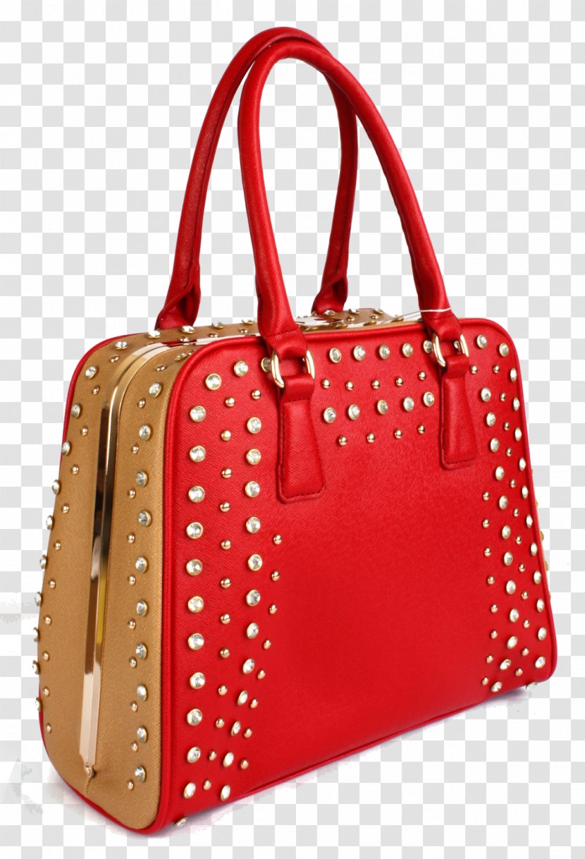 Handbag Leather Baggage Shoulder - Red - Bolso Transparent PNG