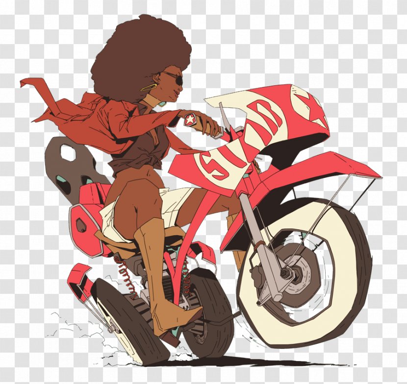 Motorcycle Poster Illustration - Designer - Woman Transparent PNG