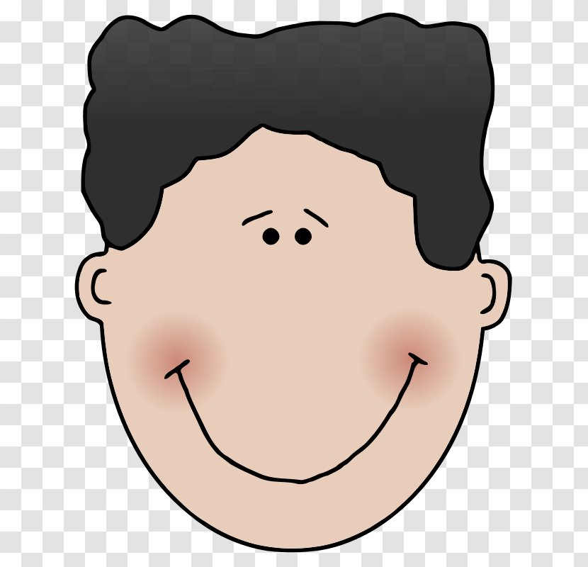 Face Cartoon Boy Clip Art - Flower - Smiling Faces Transparent PNG