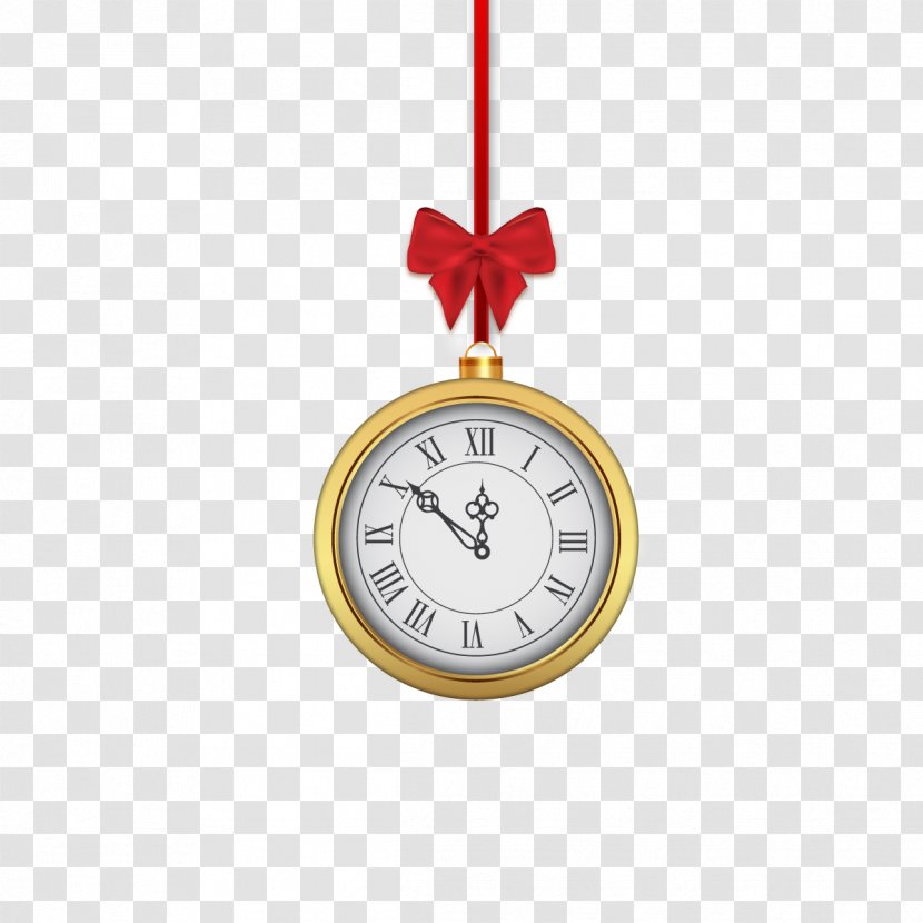 Clock Chinese New Year - Christmas Ornament - Vector Bell Transparent PNG