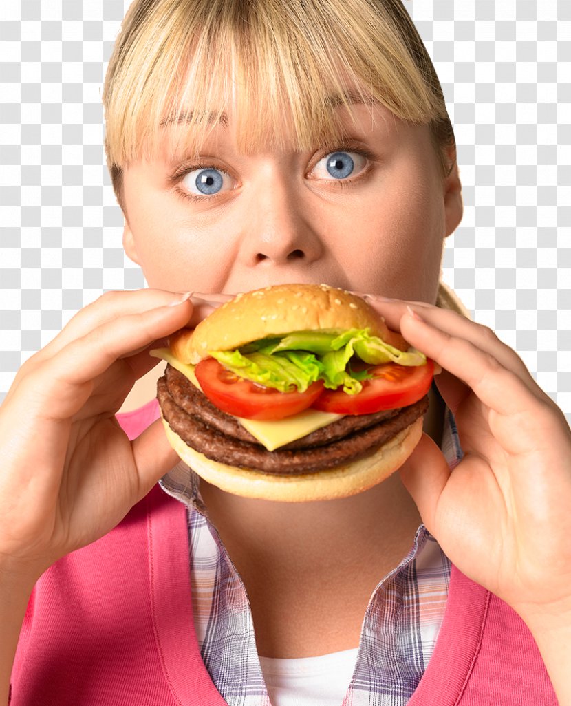 Hamburger Fast Food Junk Eating French Fries - Whopper Transparent PNG