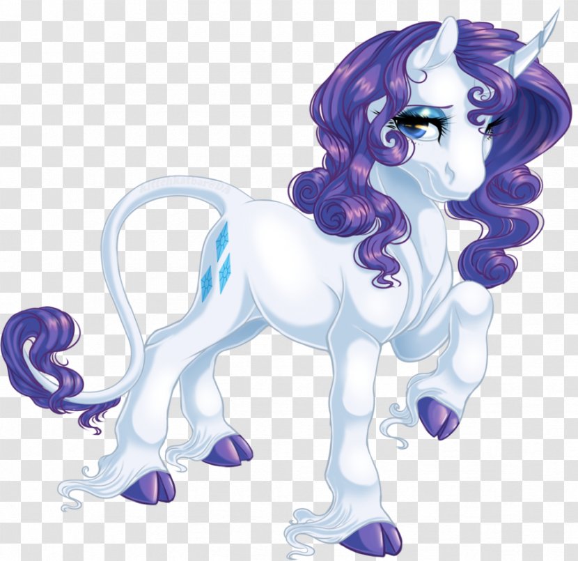 My Little Pony Unicorn Twilight Sparkle Rarity - Purple - Horn Transparent PNG