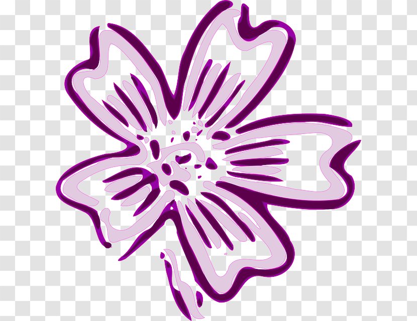 Violet Purple Clip Art - Flower Transparent PNG