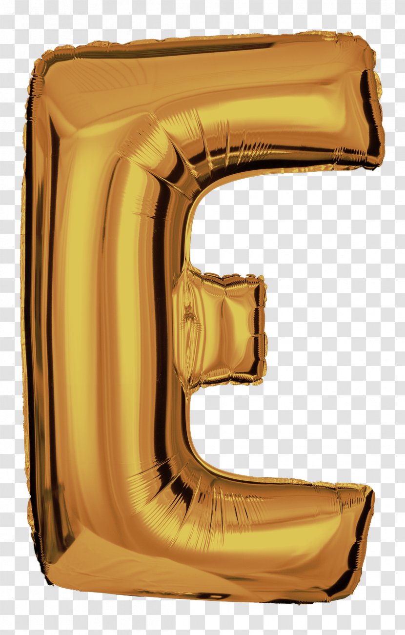 Gold Gas Balloon Toy Metal - Bg Transparent PNG