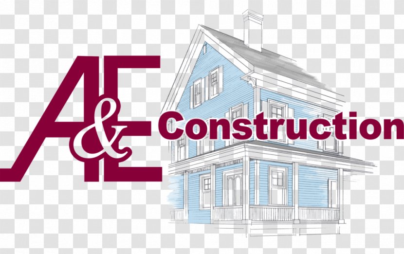 A&E Construction & Design Center Logo Facade - Project Transparent PNG