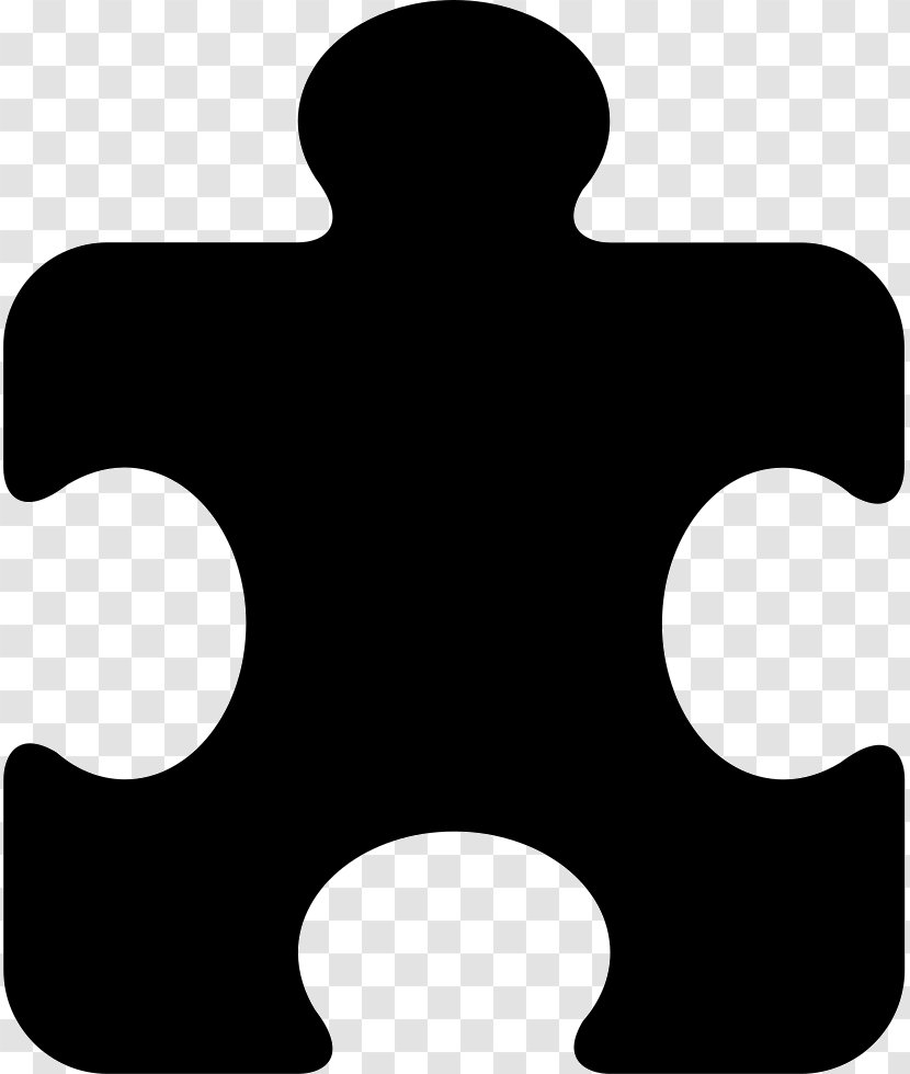 Jigsaw Puzzles Download Clip Art - Black And White - Puzzle Icon Transparent PNG