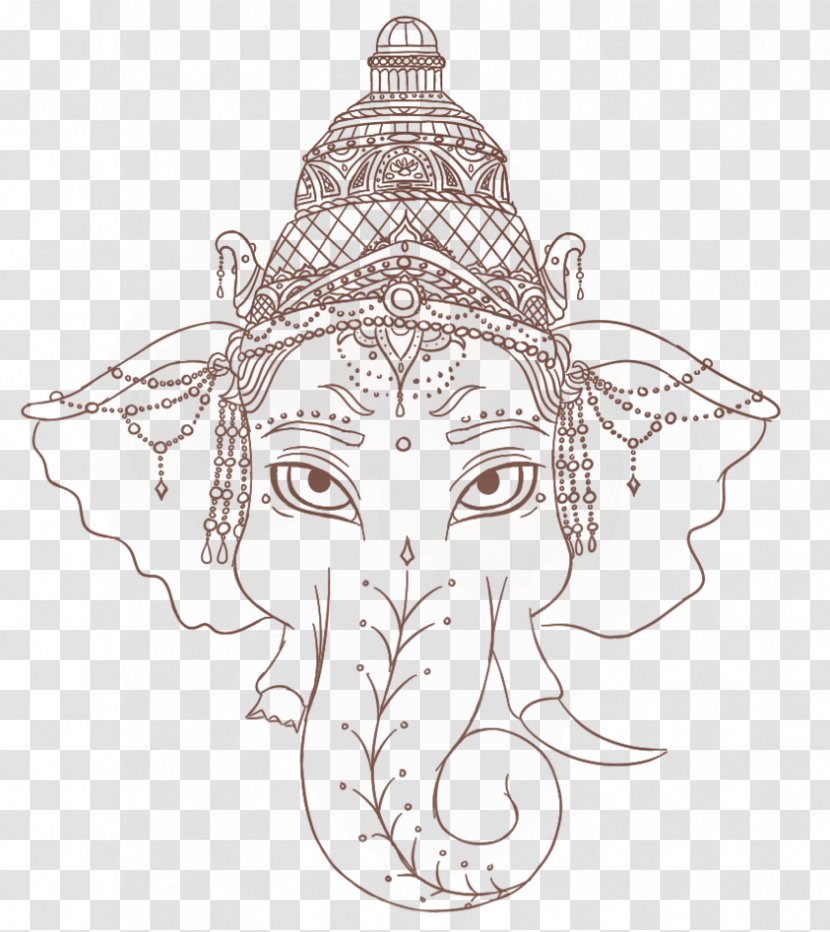 Ganesha Tattoo Artist - Cartoon - Ganpati Transparent PNG
