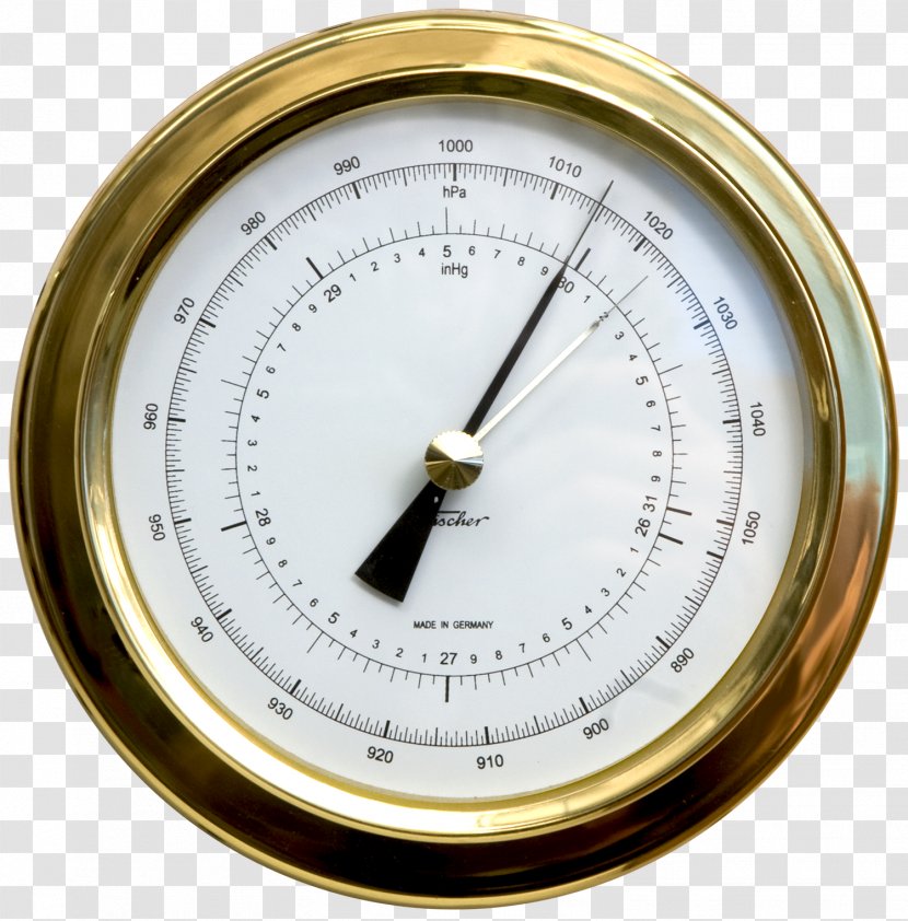 Aneroid Barometer Weather Station Inch Of Mercury Millibar - Chart Transparent PNG