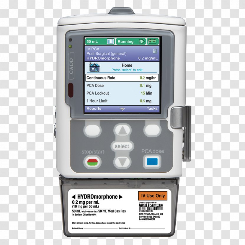 Infusion Pump Patient-controlled Analgesia Intravenous Therapy - Electronic Device - Measuring Instrument Transparent PNG