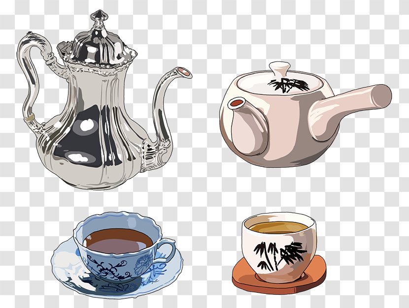 Buffet Art Storyboard - Ceramic - Korean Tea Transparent PNG