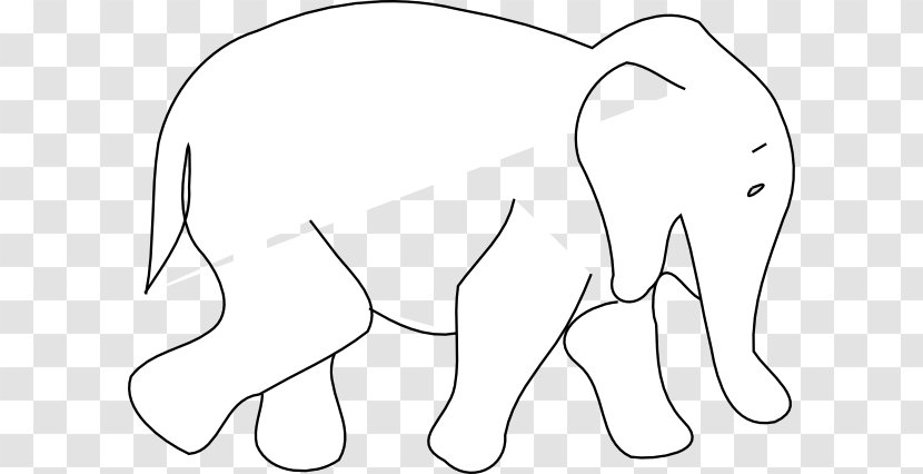 Horse Elephant Outline Animal Clip Art - Flower Transparent PNG