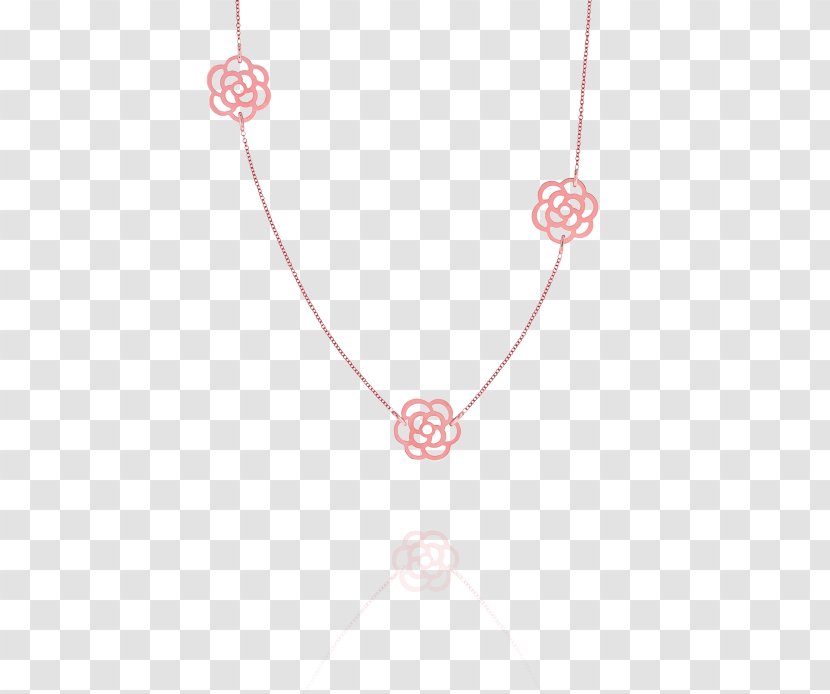 Necklace Pink RGB Color Model - Rose - Minimalist Flower Border Texture Transparent PNG