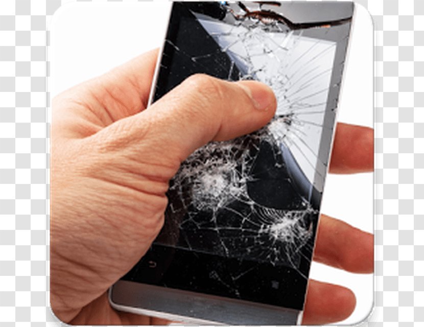 Smartphone Broken Screen Prank - Technology - Crack AndroidSmartphone Transparent PNG