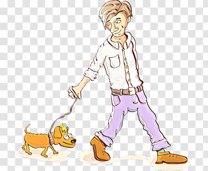 Cartoon Animal Figure Child Dog Walking Tail Transparent PNG