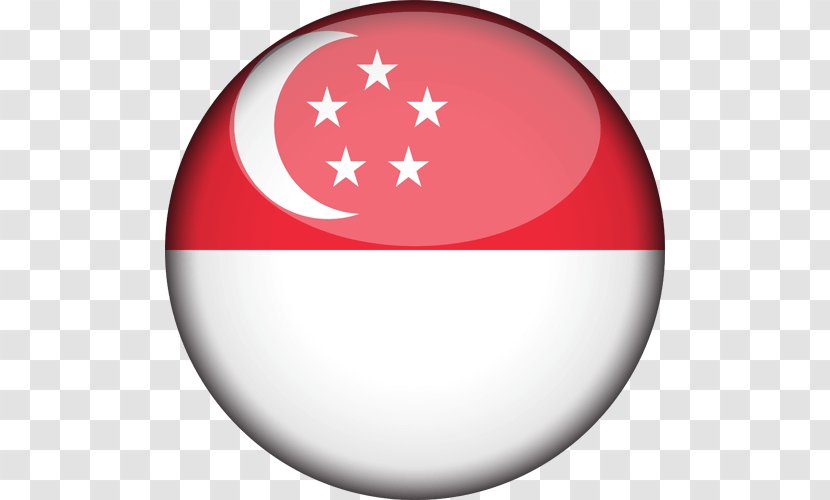 Flag Of Singapore Singaporeans - Sphere Transparent PNG