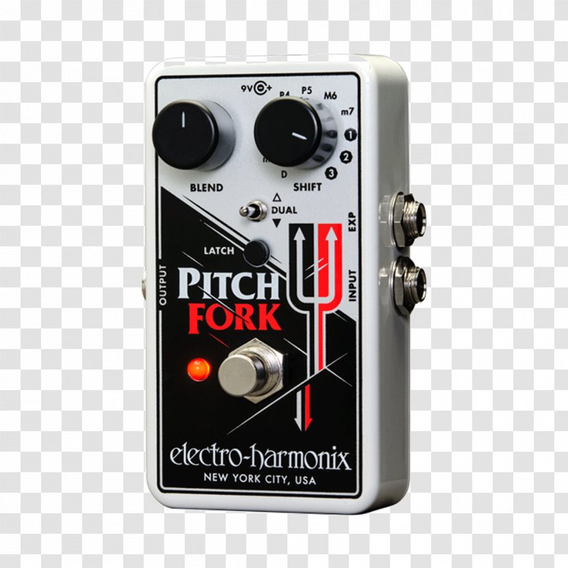 Pitch Shift Effects Processors & Pedals Electro-Harmonix Fork Transposition - Cartoon - Electric Guitar Transparent PNG