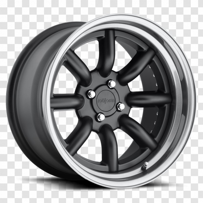 Car Forging Wheel Rim Rotiform, LLC. - Black And White Transparent PNG