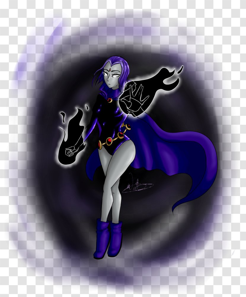 Purple Violet Cobalt Blue Desktop Wallpaper Character - Raven Transparent PNG