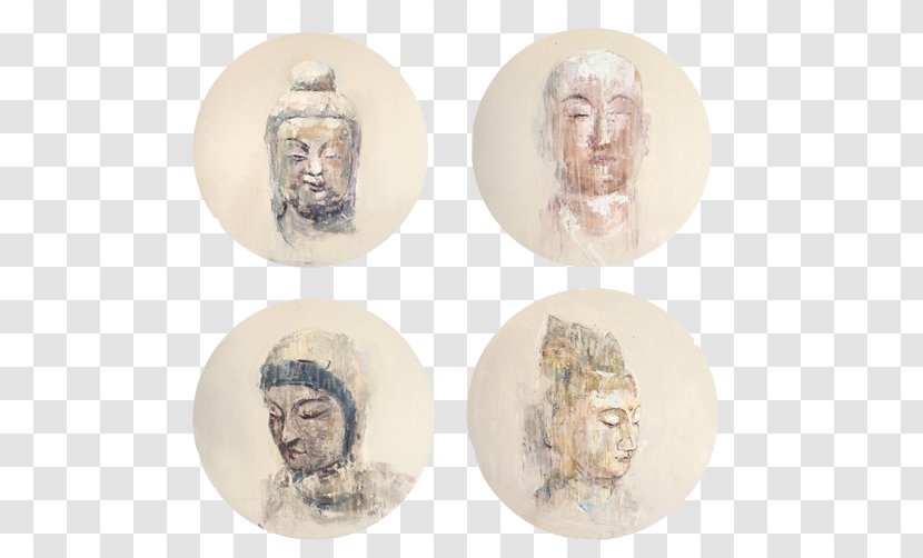 Buddhahood Buddhism - Searching For Buddha - Head Hand Painting Material Picture Transparent PNG
