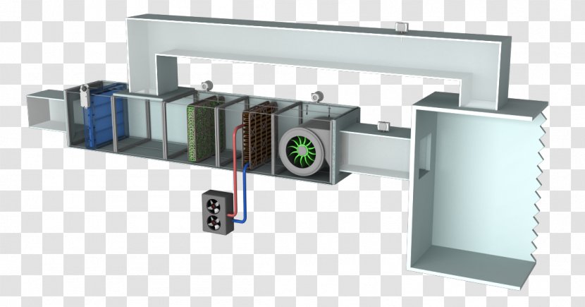 Air Handler HVAC Furnace Duct Ventilation - Chiller - Building Transparent PNG