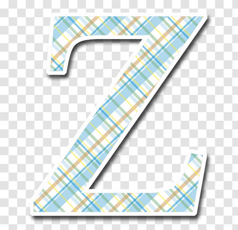 Alphabet Letter Tartan Y - Scrapbooking - Blue Plaid Transparent PNG