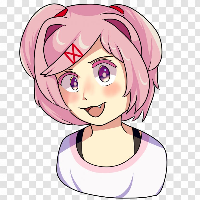 Doki Literature Club! Mod Eye - Frame - Natsuki Transparent PNG