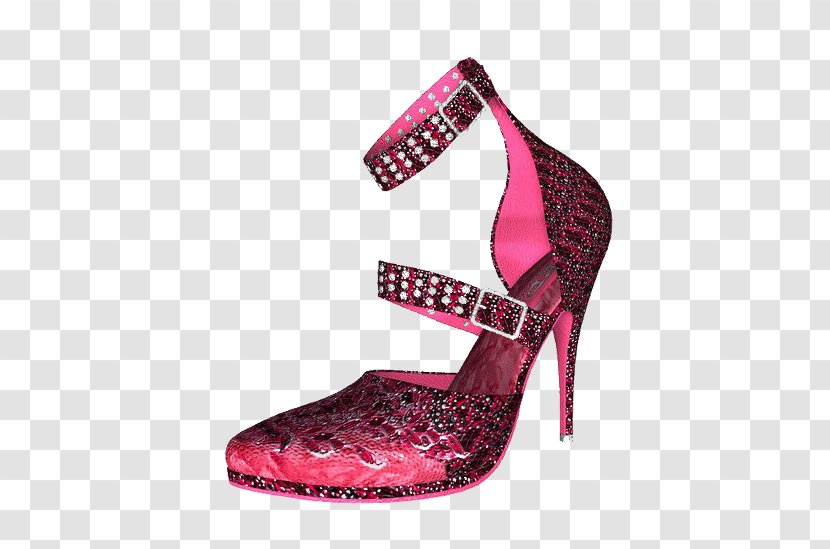 Shoe Footwear Clothing Accessories Clip Art - Glitter - High Heels Transparent PNG